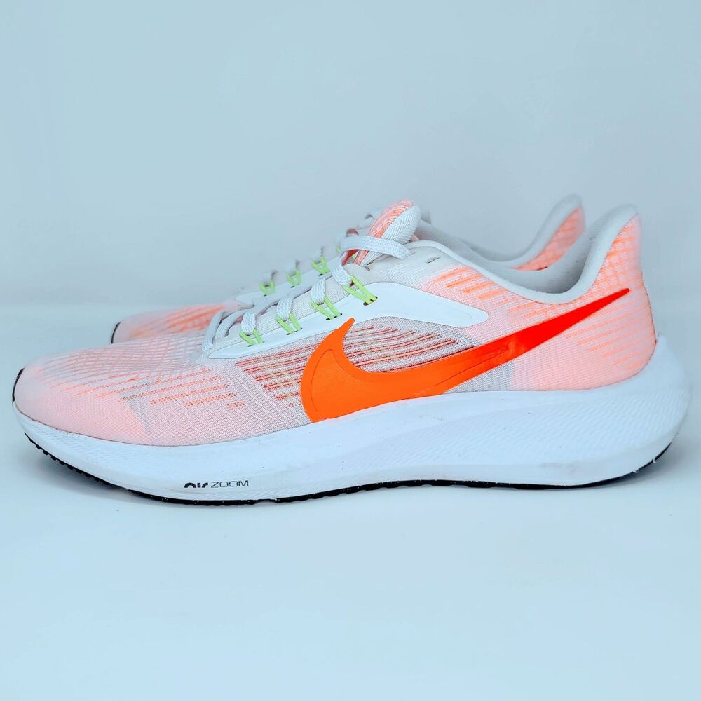 Nike Air Zoom Pegasus 39 White Bright Crimson Running Shoes Men’s 8 - Picture 4 of 12